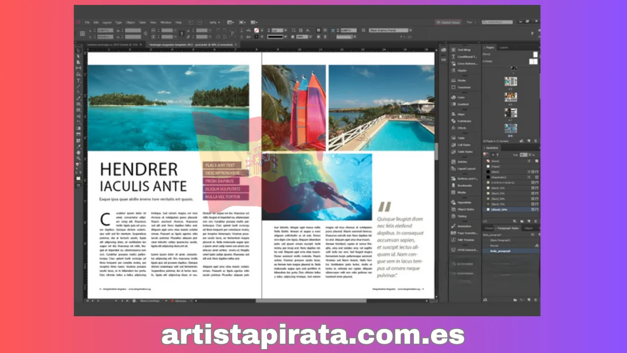 Funciones destacadas incluidas en el último software Adobe InDesign 2023