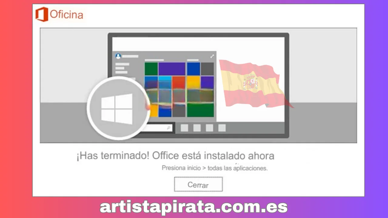 Muestra el mensaje “¡Estás listo! Office ya está instalado”