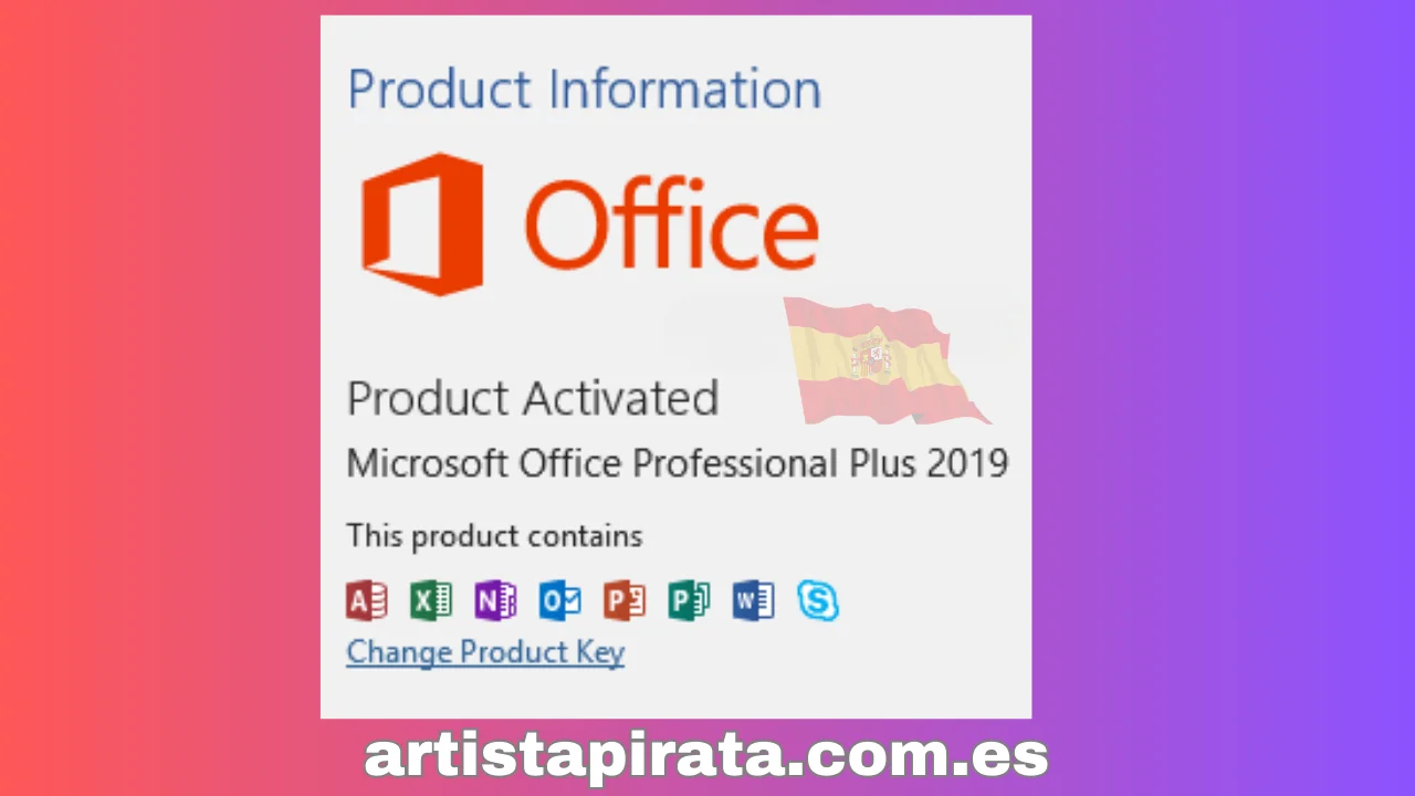 Producto Office 2019 activado