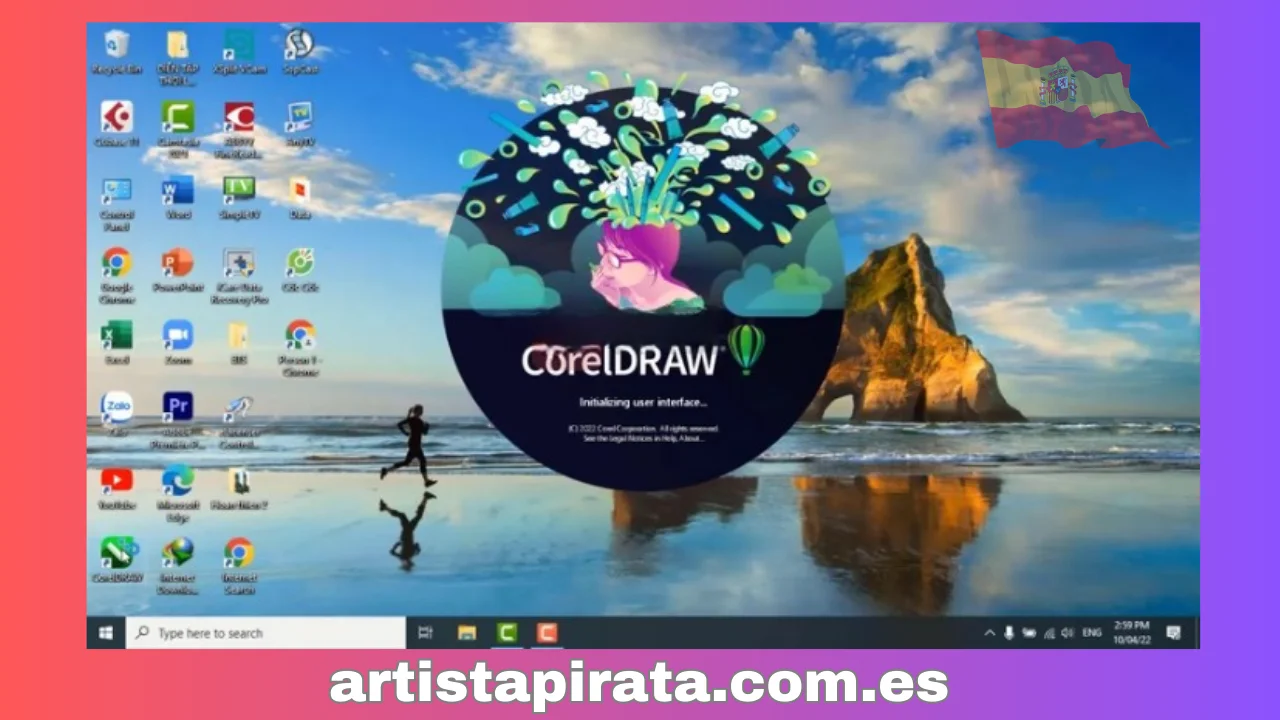 Regrese a la aplicación “corelDraw 2022”