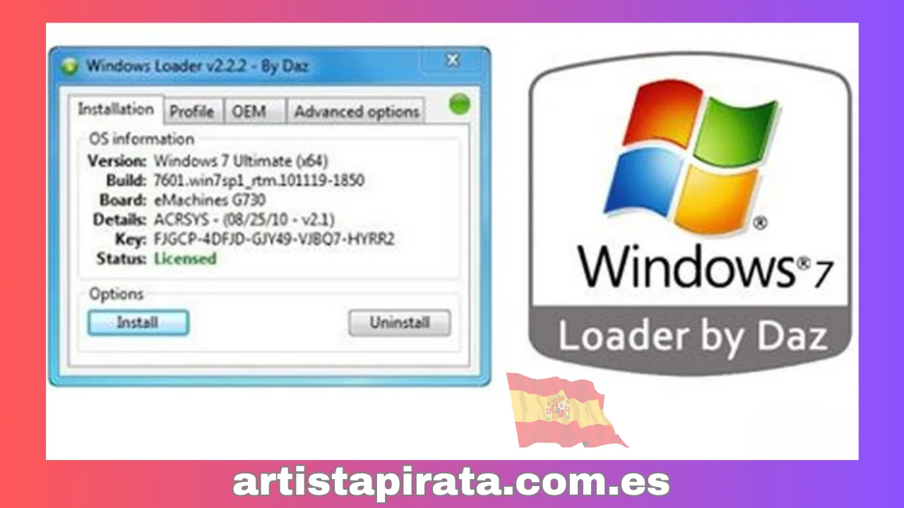 Versión del cargador de Windows
