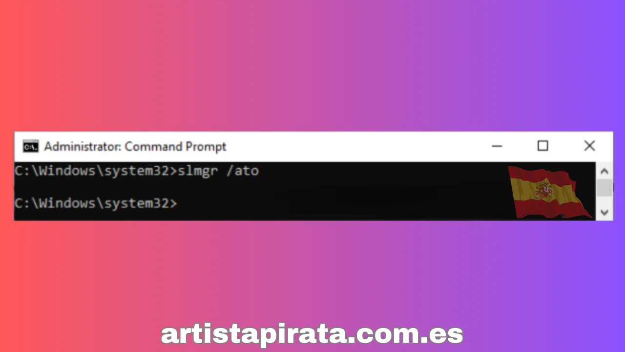 ejecute el comando slmgr ato 