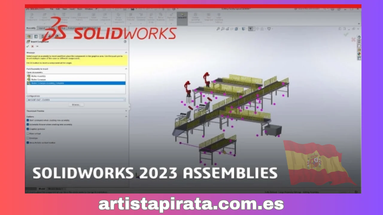 Ensamblajes solidworks 2023