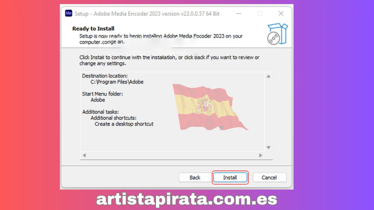 Instalar Adobe Media Encoder