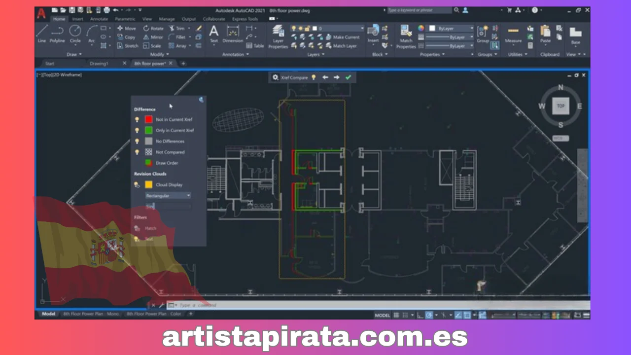 Interfaz del software autocad 2021