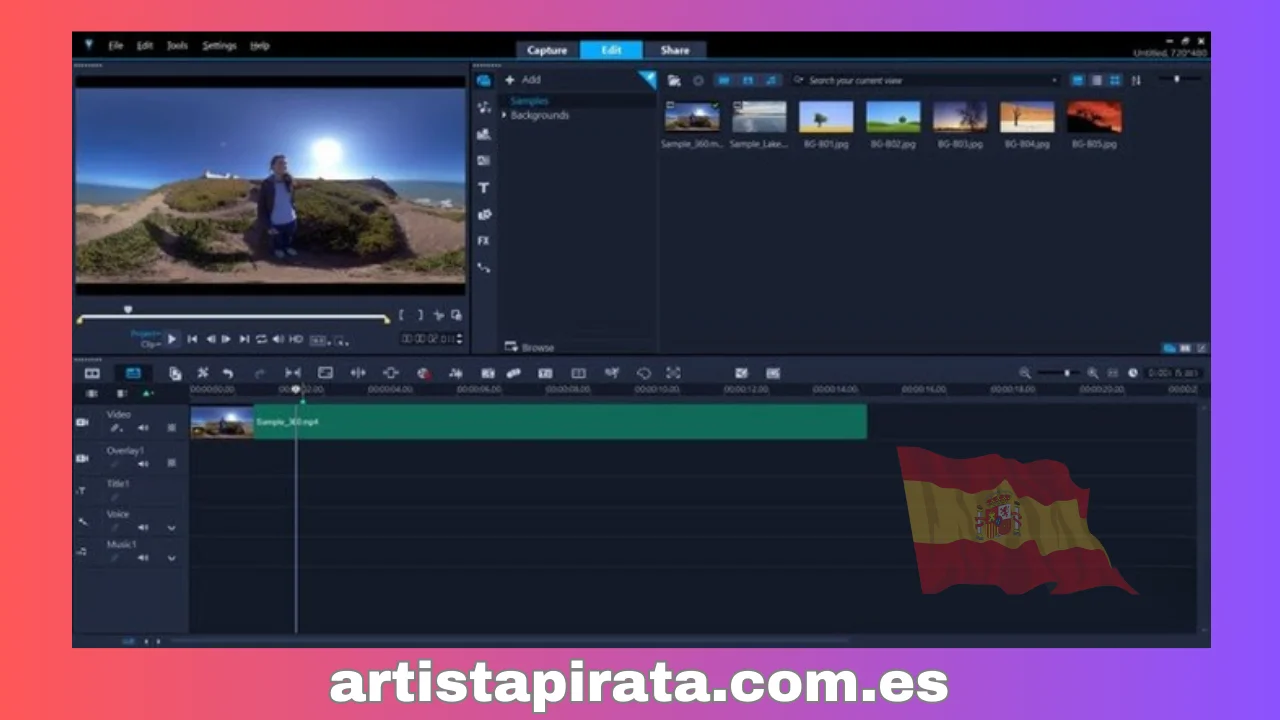 Última interfaz de Corel Videostudio 2024