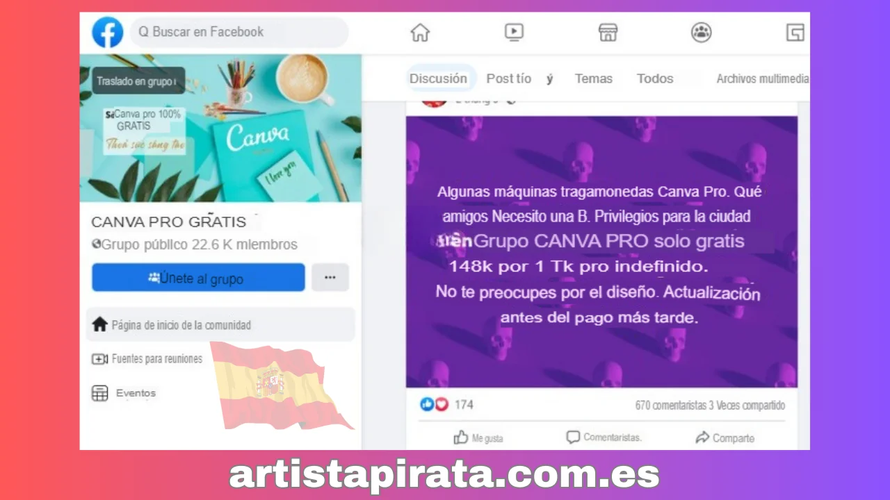 Grupo para compartir Canva Pro gratis