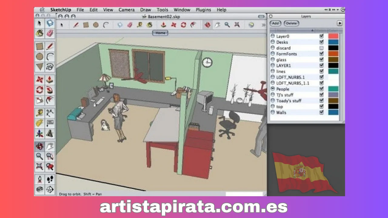 Interfaz de Sketchup 2017