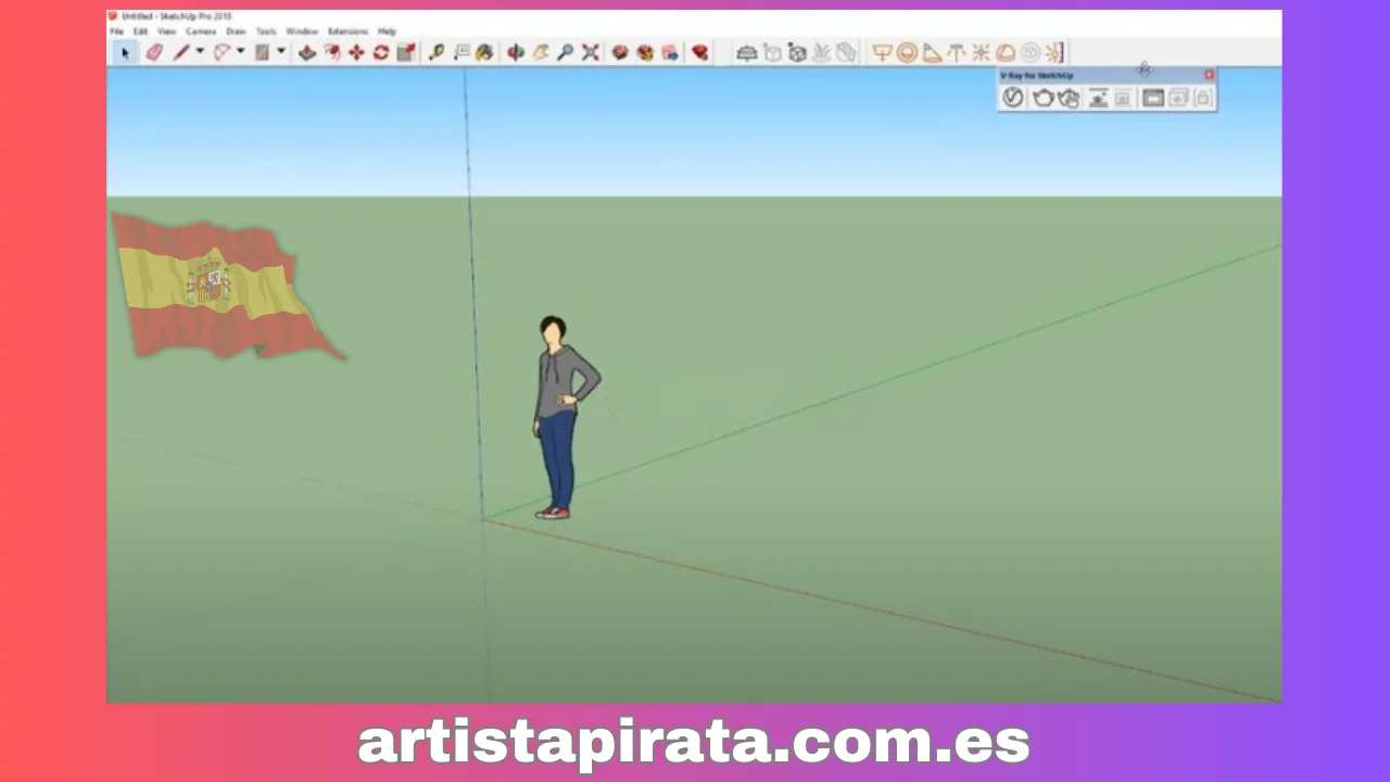 Interfaz del software SketchUp 2018