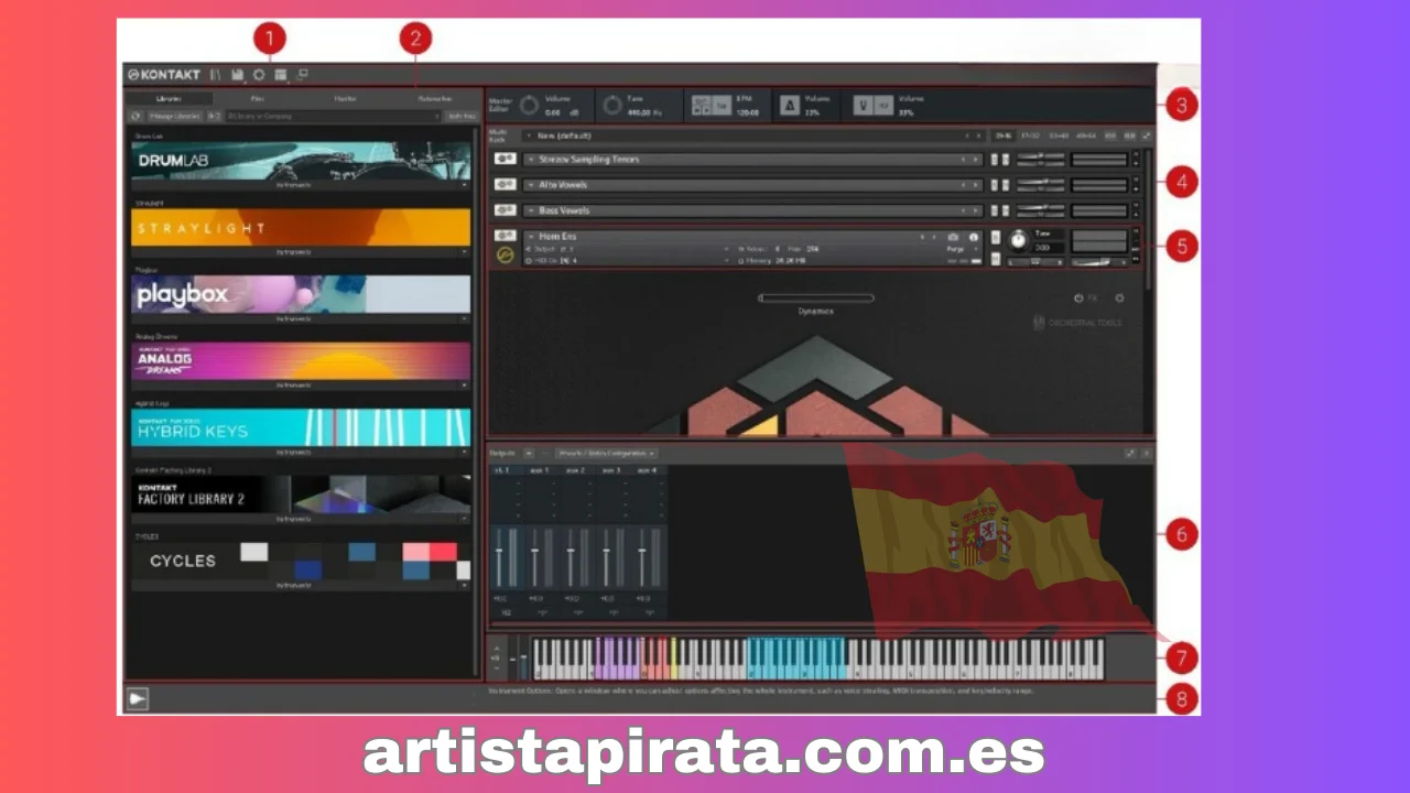 Nuevas funciones del software Kontakt 7