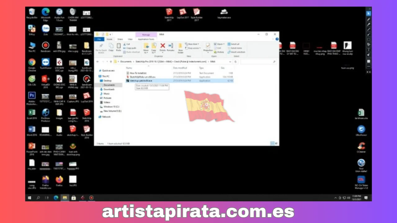 Seleccione “Sketchup-patchx64.exe”