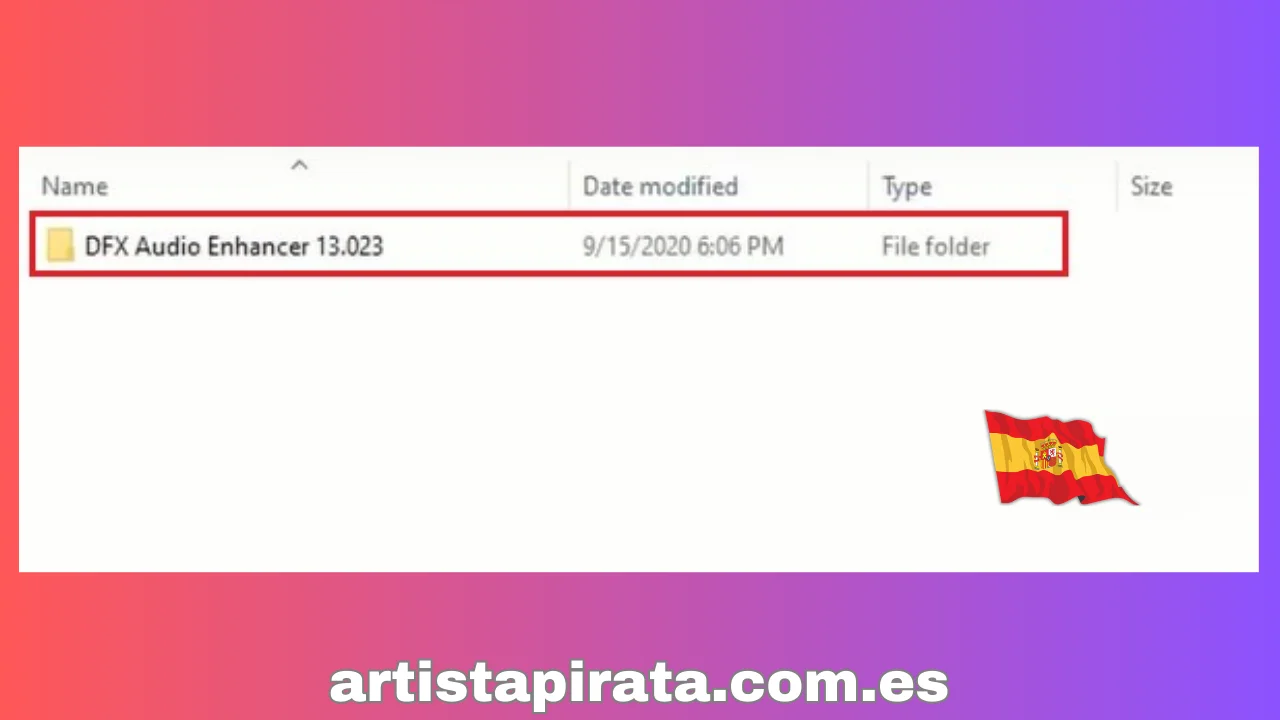 Abrir archivo DFX Audio Enhancer 13.023 