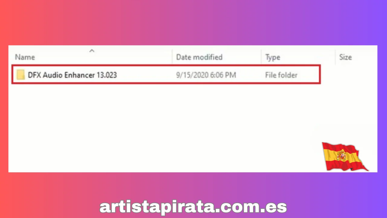 Abrir archivo DFX Audio Enhancer 13.023
