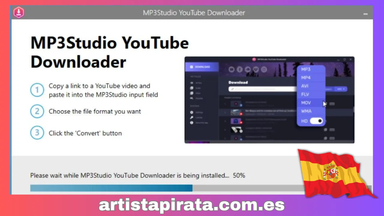 Descargador MP3Studio YouTube Paso 3