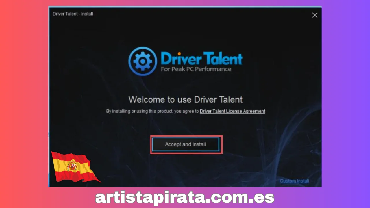 Driver Talent Pro Instalación paso 1