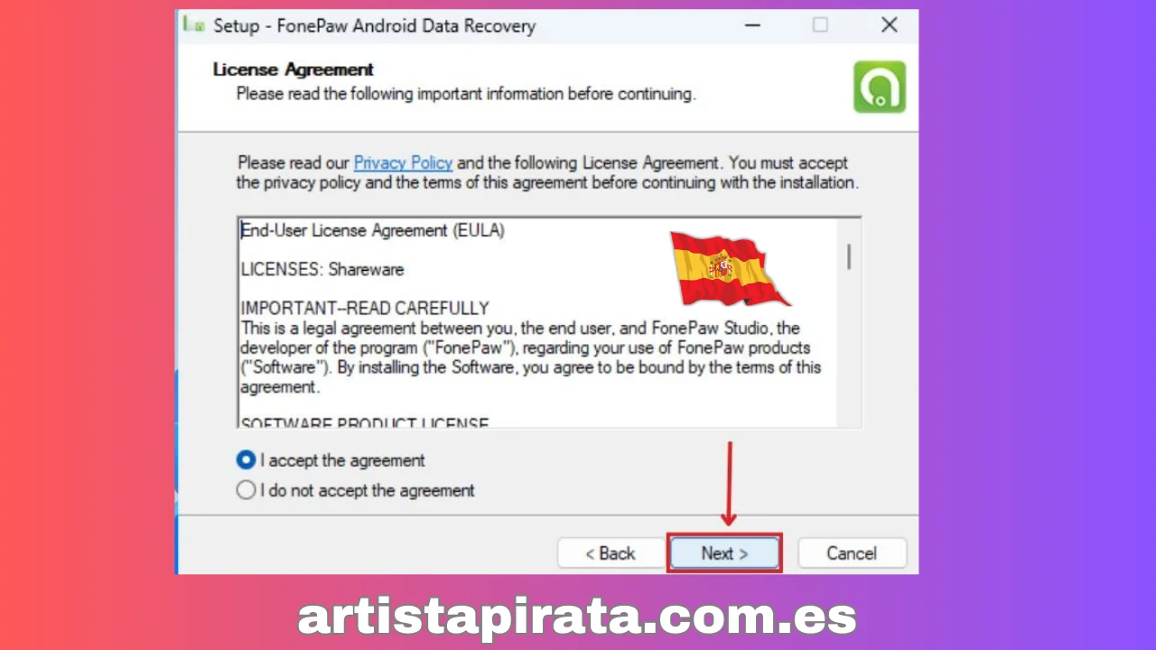 FonePaw Android Data Recovery Paso 4