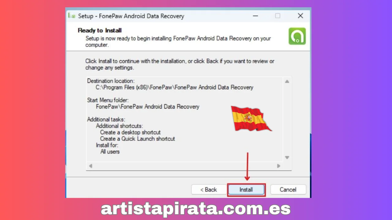 FonePaw Android Data Recovery Paso 7