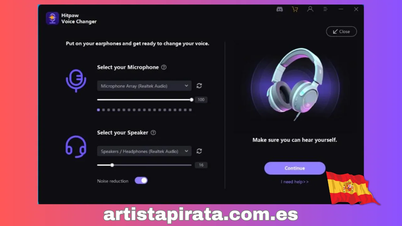 HitPaw Voice Changer Instalación paso 4