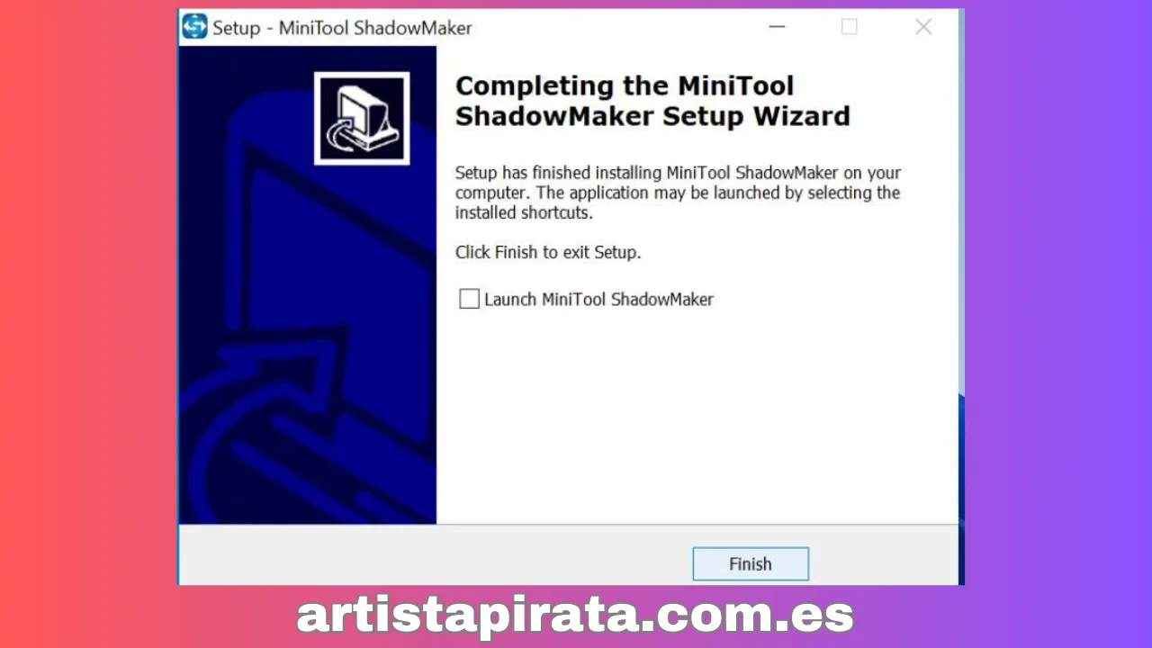 Instalación de MiniTool ShadowMaker, paso 9