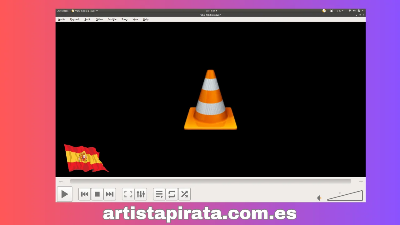 Interfaz del reproductor multimedia VLC