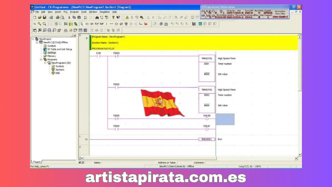 Interfaz del software CX One V4